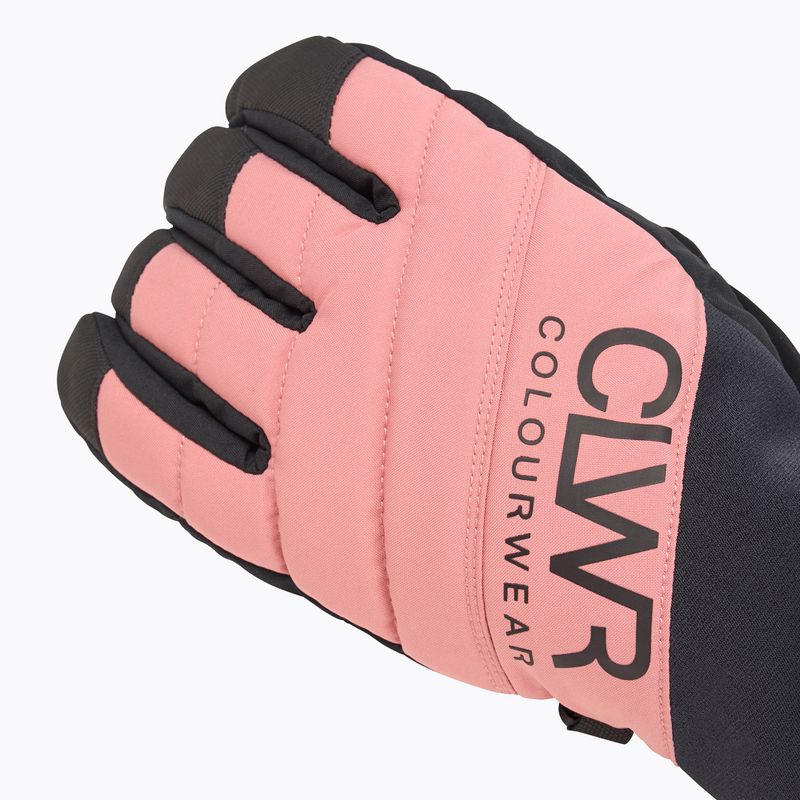 Rękawice snowboardowe Colourwear Powder Glove dk rose 4