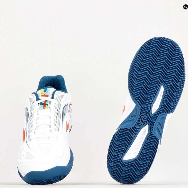 Buty do tenisa męskie Mizuno Breakshot 3 CC białe 61GC2125 10