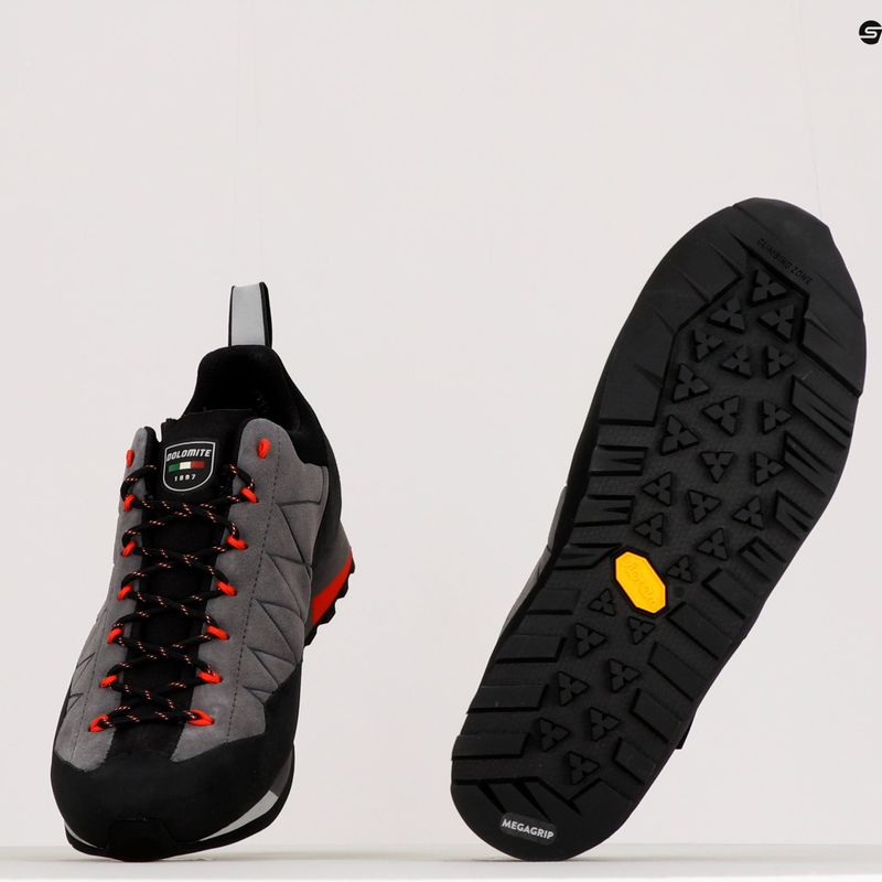 Buty podejściowe męskie Dolomite Crodarossa Low GTX gunmetal grey/fiery red 11