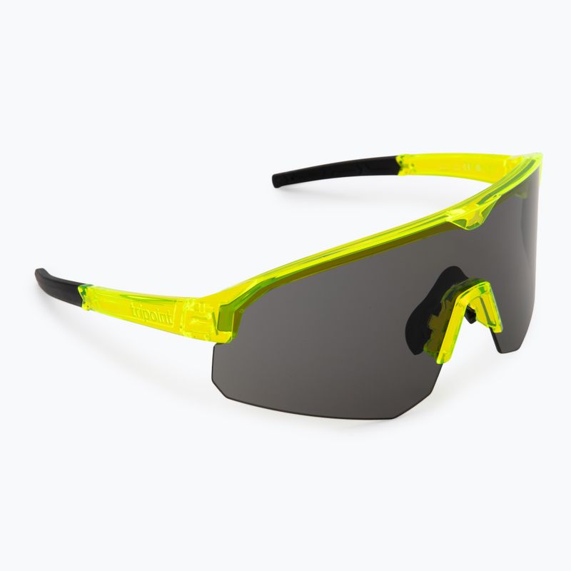 Okulary przeciwsłoneczne Tripoint 005 Lake Victoria transparent neon yellow/smoke