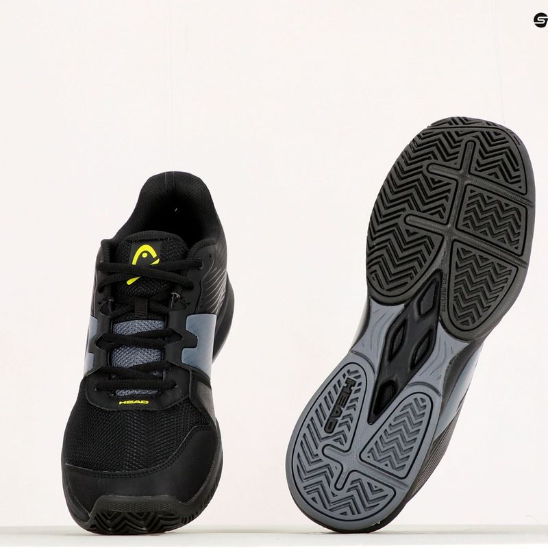 Buty do tenisa męskie HEAD Revolt Court black/grey 12