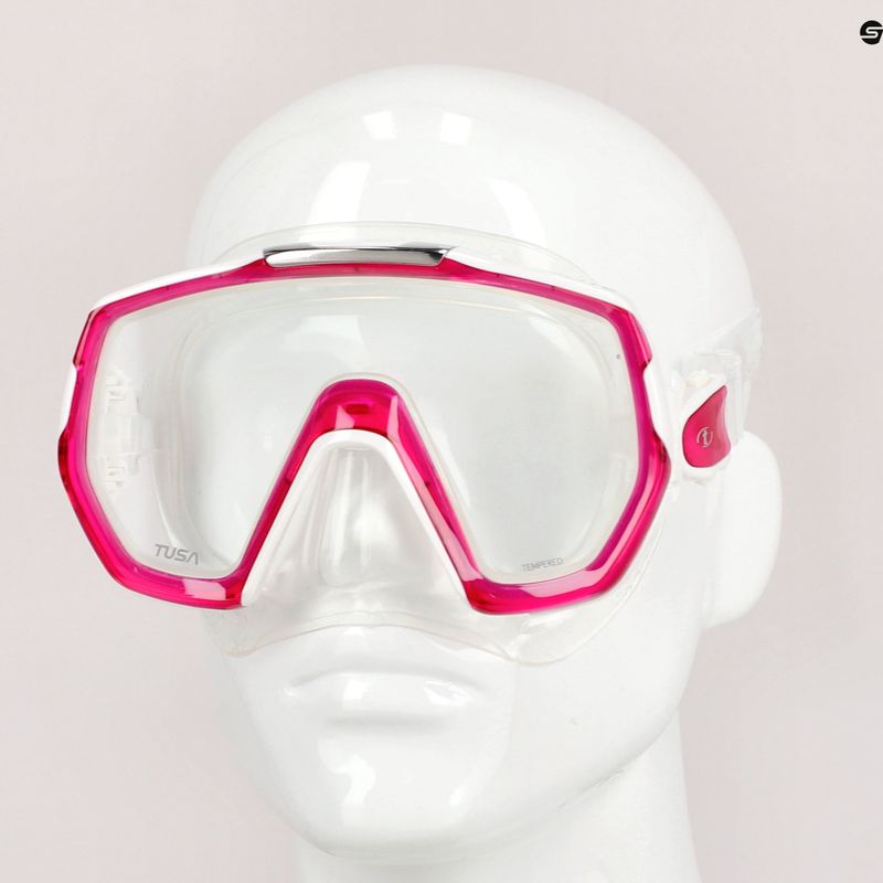 Maska do nurkowania TUSA Freedom Elite white/pink 8
