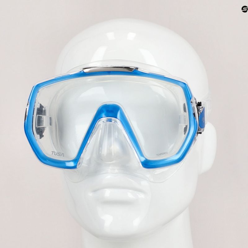 Maska do nurkowania TUSA Freedom Elite white/blue 7