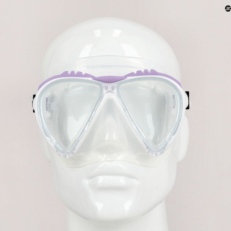 Maska do nurkowania Cressi Lince clear/white/lilac 7