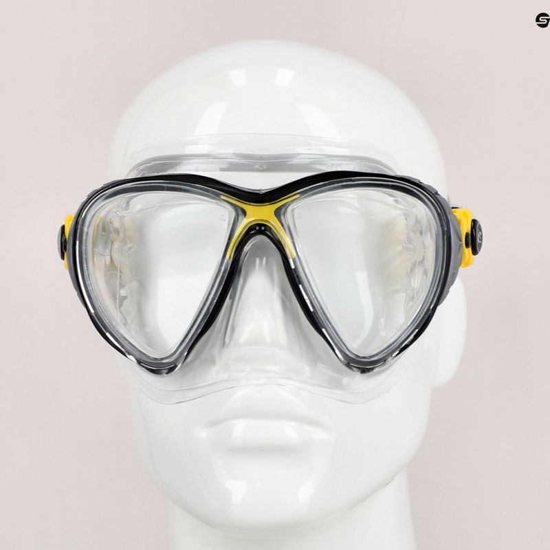 Maska do nurkowania Cressi Big Eyes Evolution crystal/yellow 8