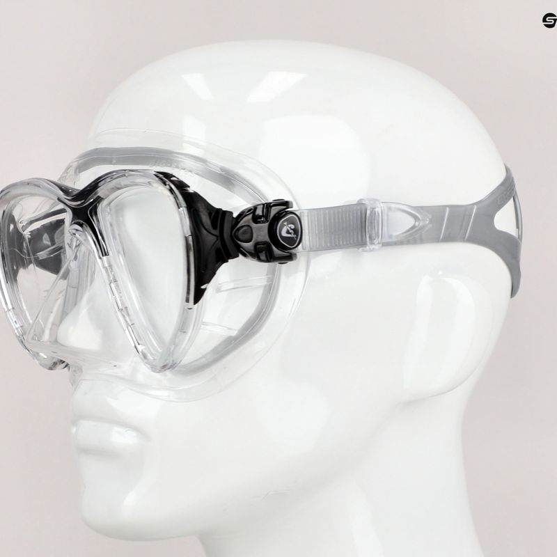 Maska do nurkowania Cressi Big Eyes Evolution crystal/black 7