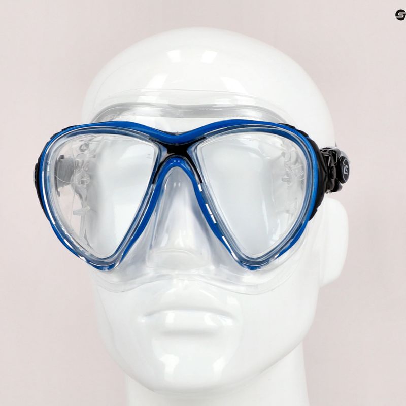 Maska do nurkowania Cressi Big Eyes Evolution crystal/blue black 7