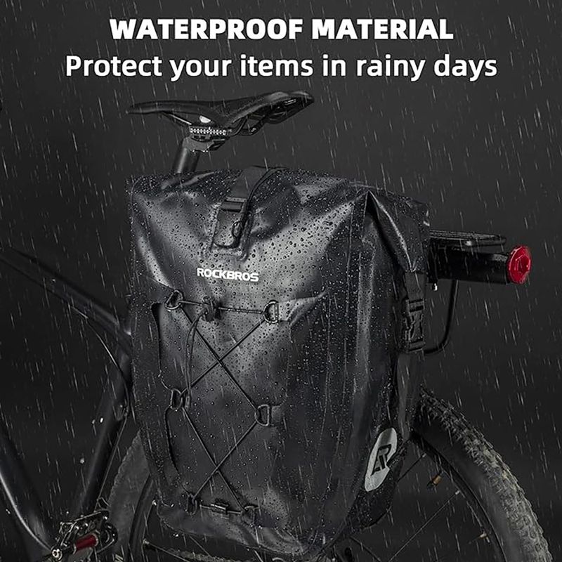 Sakwy rowerowe Rockbros 30140022001 Bicycle Pannier Bag 2pcs black 5