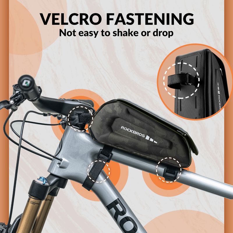 Torba rowerowa na ramę Rockbros 30120064 Bike Tube Bag camouflage 10