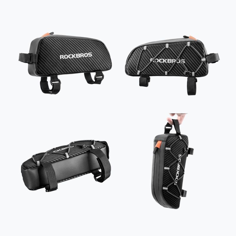 Torba rowerowa na ramę Rockbros 039BK Bike Tube Bag 1 l black 2