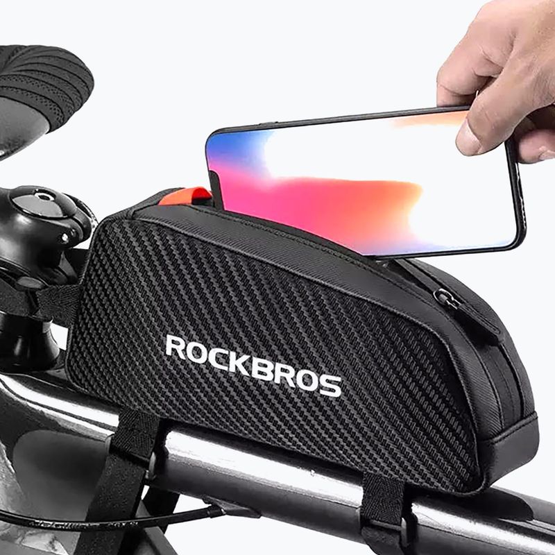 Torba rowerowa na ramę Rockbros 039BK Bike Tube Bag 1 l black 9