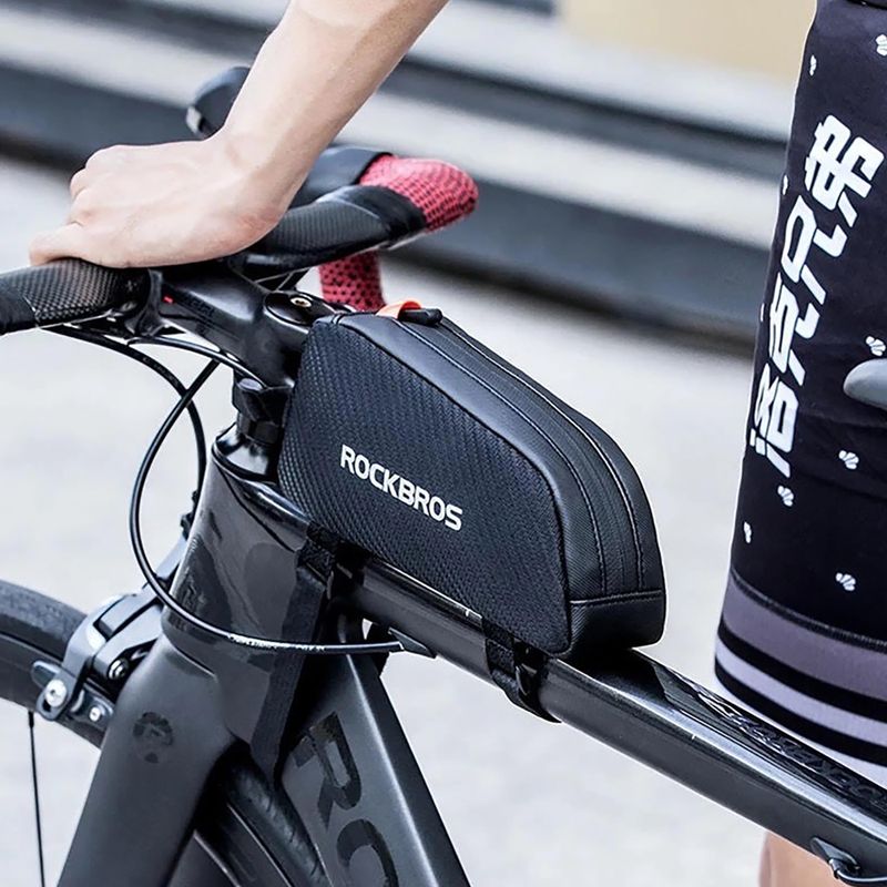 Torba rowerowa na ramę Rockbros 039BK Bike Tube Bag 1 l black 11