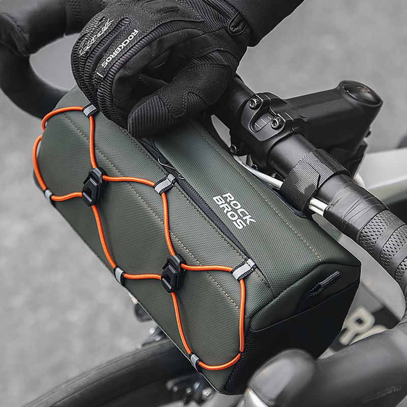 Torba rowerowa na kierownicę Rockbros 30110054 Bike Front Bag 2,2 l army green 3