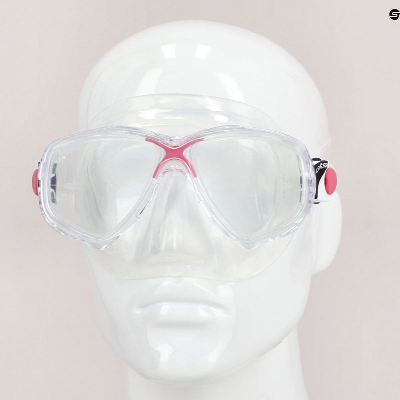 Maska do nurkowania Cressi Marea clear/pink 7