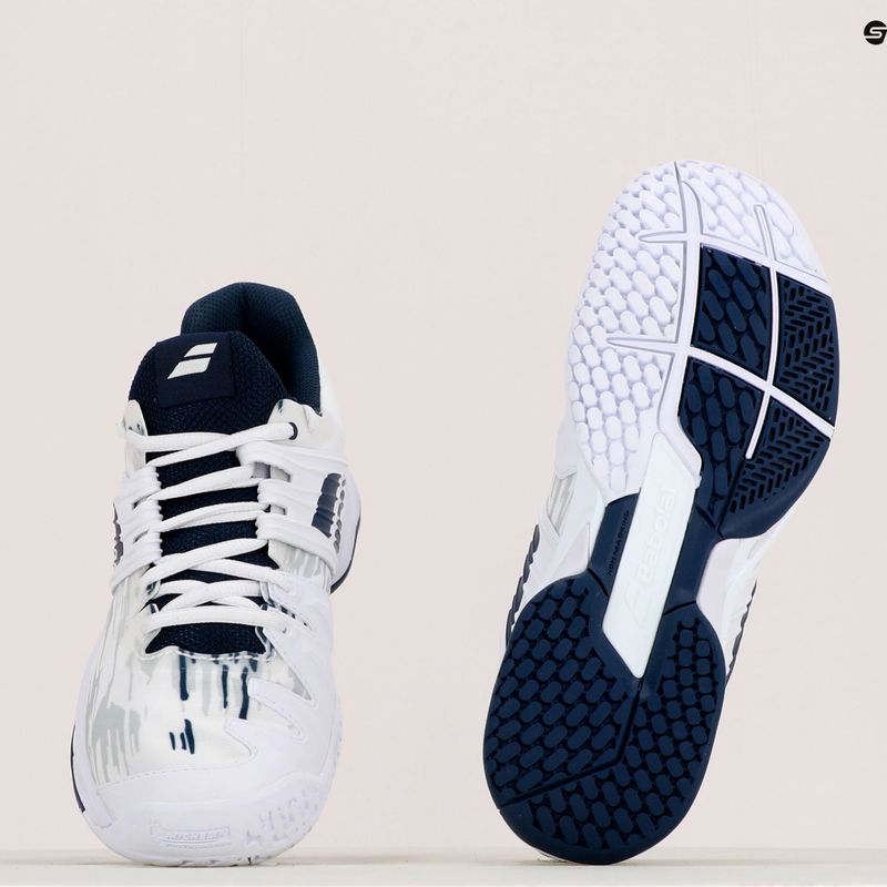 Buty do tenisa męskie Babolat 22 Propulse Fury AC white/estate blue 8