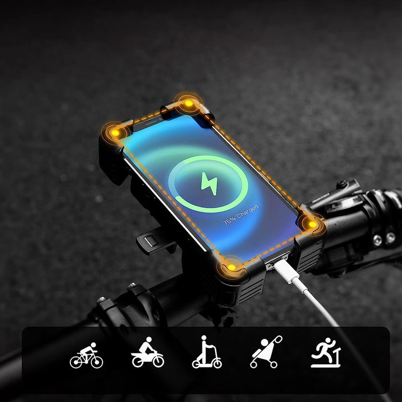 Uchwyt rowerowy na telefon Rockbros 25210030 black 6