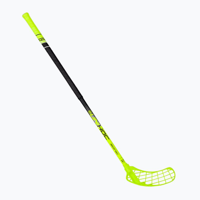 Kij prawy do unihokeja UNIHOC Sonic Composite 26 żółty/czarny