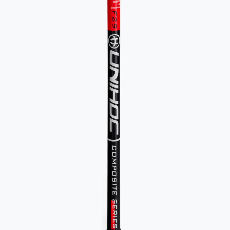 Kij lewy do unihokeja UNIHOC Sonic Composite 29 czarny/czerwony 3