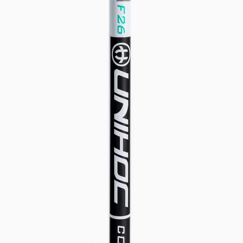 Kij lewy do unihokeja UNIHOC Iconic Composite 26 biały/czarny 3