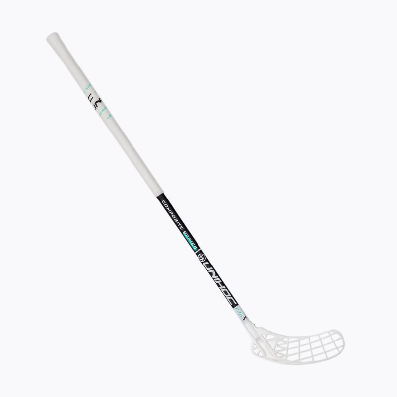 Kij prawy do unihokeja UNIHOC Iconic Composite 26 biały/czarny