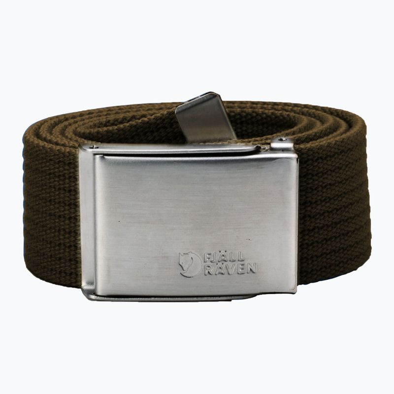 Pasek do spodni Fjällräven Canvas Belt 633 dark olive 3