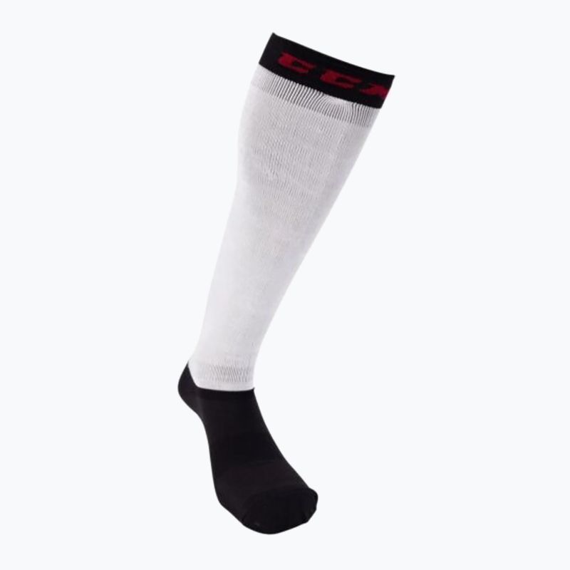 Skarpety hokejowe CCM Pro Cut '19 white/black 2