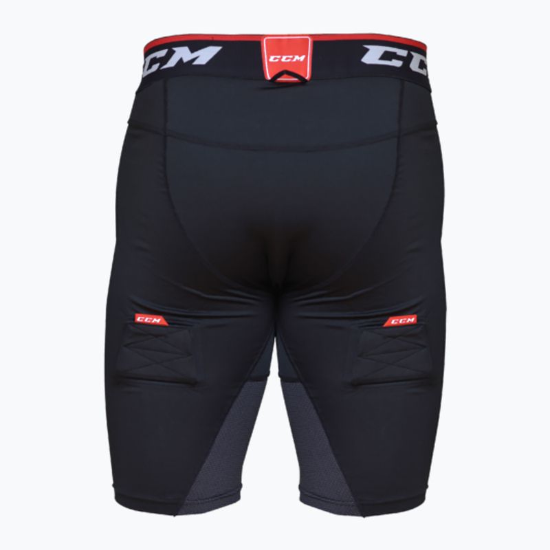 Spodenki hokejowe męskie CCM Ribano Compresion Jock SR black 2