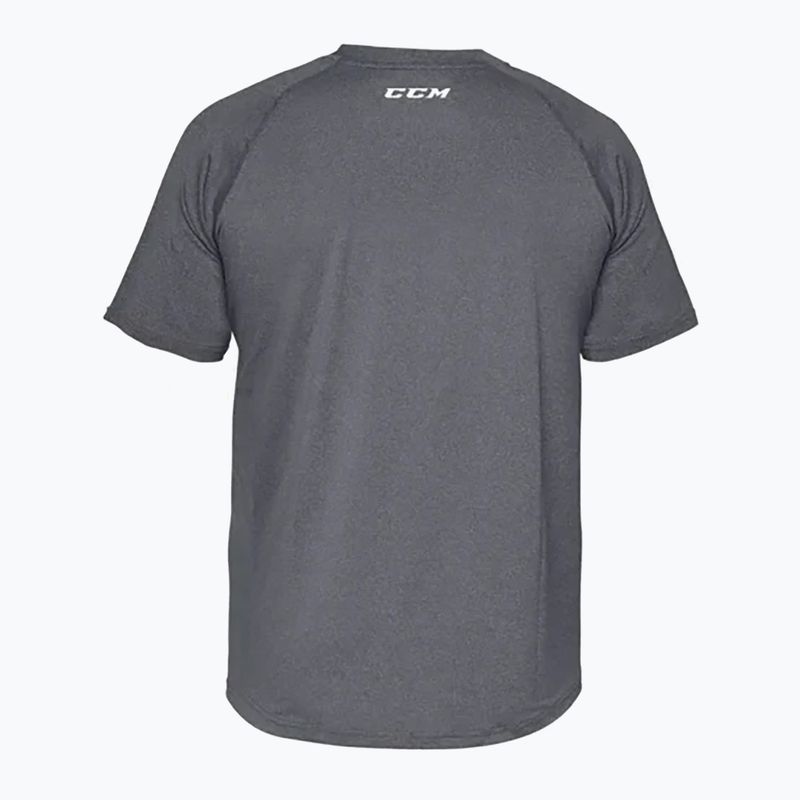 Koszulka męska CCM Ribano Performance Loose Fit SR grey 2