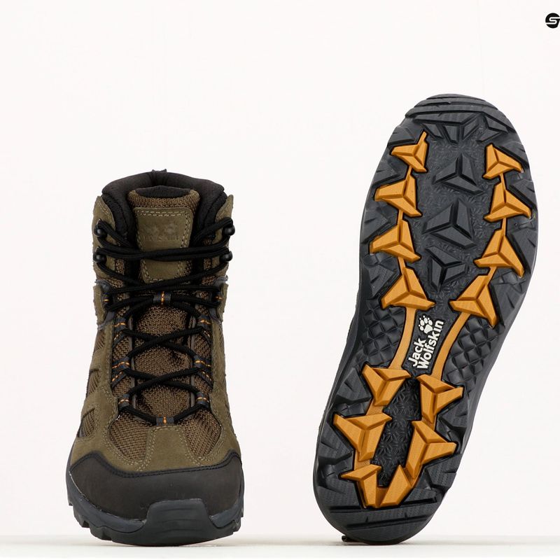 Buty trekkingowe męskie Jack Wolfskin Vojo 3 Texapore Mid khaki/phantom 10