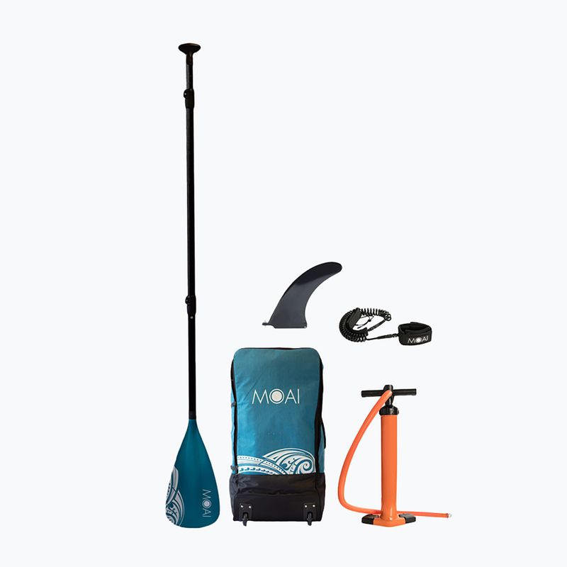 Zestaw deska SUP pompowana MOAI Multiperson 12'4" niebieski 10