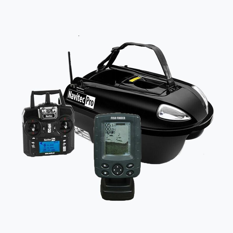 Łódka zanętowa BearCreeks Navitec Pro GPS-Autopilot-System VF Echosonda czarna BC.V2.PRO.4