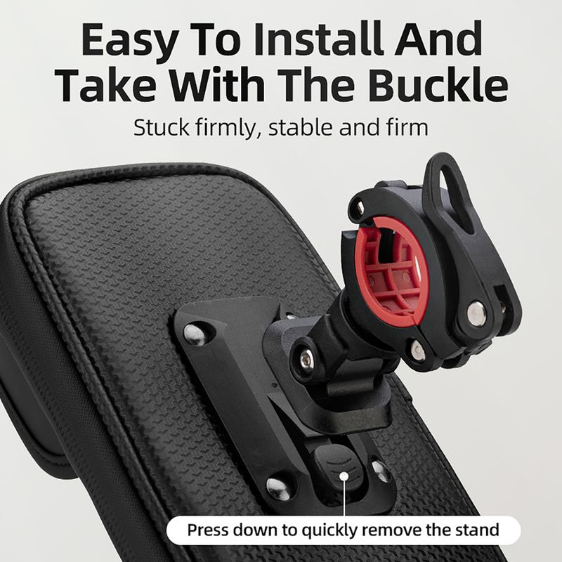 Torba rowerowa na kierownicę Rockbros 301101770001 WP Bike Phone Bag for 6.7" black 4