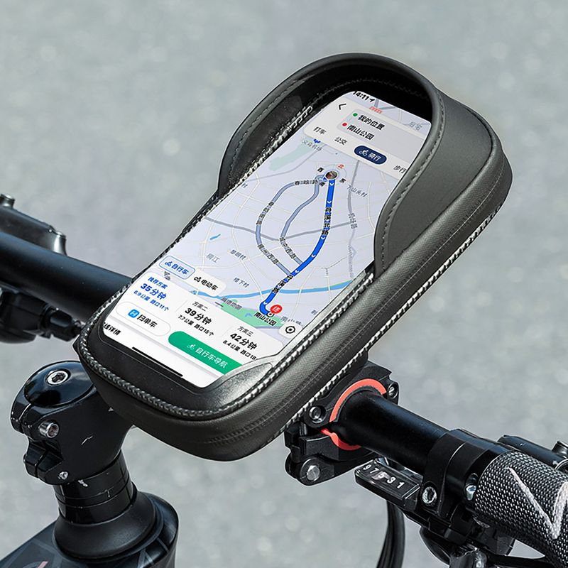 Torba rowerowa na kierownicę Rockbros 301101770001 WP Bike Phone Bag for 6.7" black 8