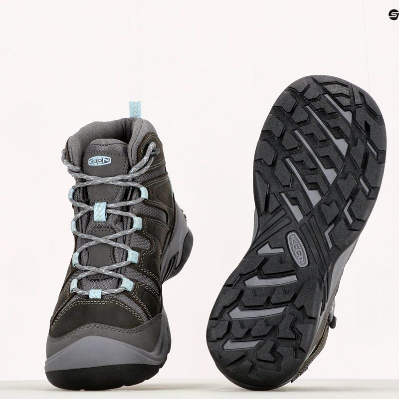 Buty trekkingowe damskie KEEN Circadia Mid WP steel grey/cloud blue 11