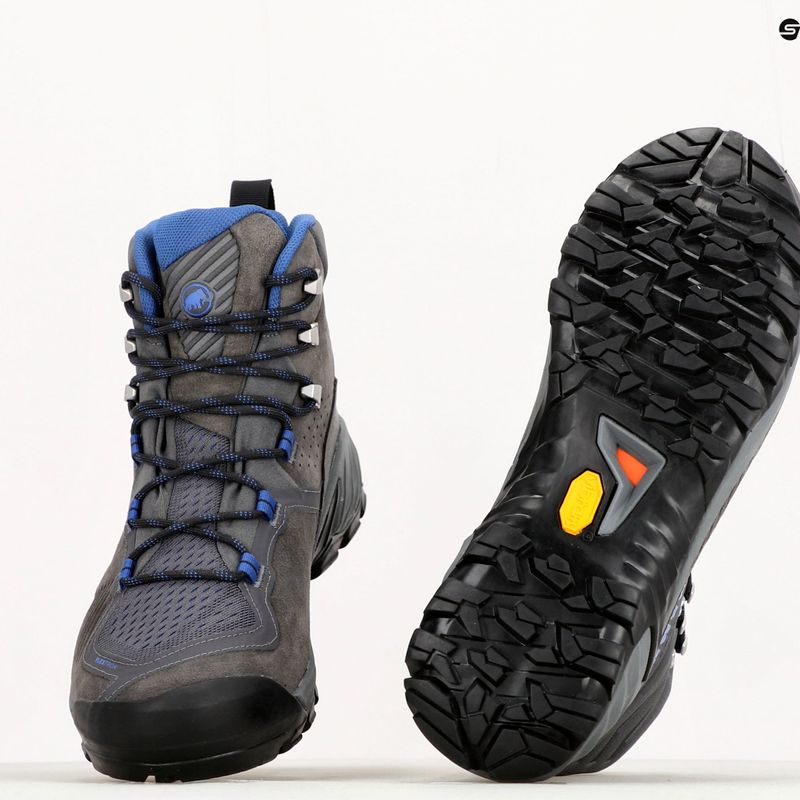 Buty trekkingowe męskie Mammut Sapuen High GTX dark titanium/dark ice 10