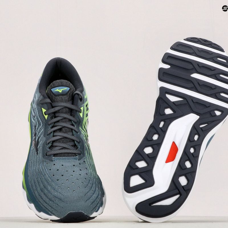 Buty do biegania męskie Mizuno Wave Horizon 6 niebieskie J1GC222615 11