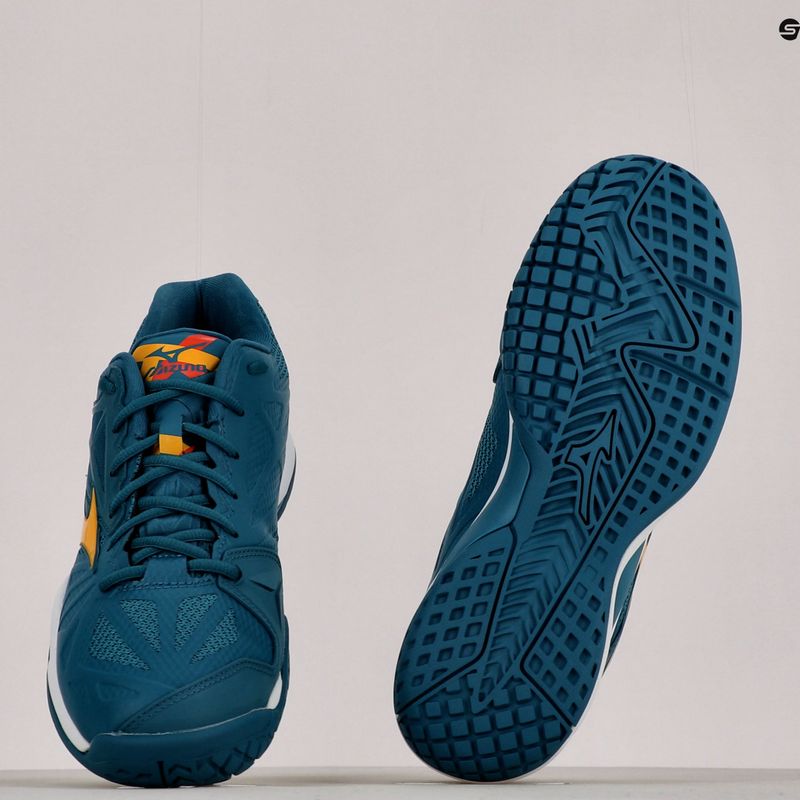 Buty do tenisa męskie Mizuno Wave Intense Tour 5 AC niebieskie 61GA190030 13