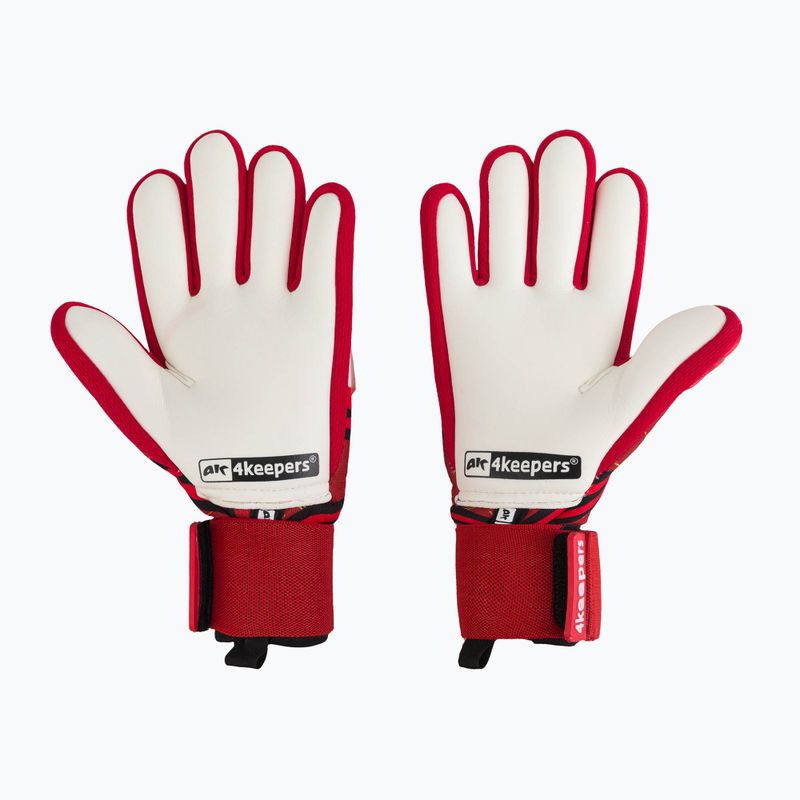 Rękawice bramkarskie 4keepers Evo Vera NC czerwony/czarny/biały 2