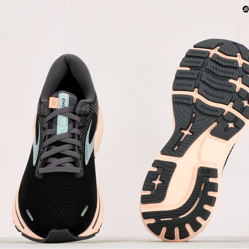 Buty do biegania damskie Brooks Ghost 14 black/pearl/peach 16