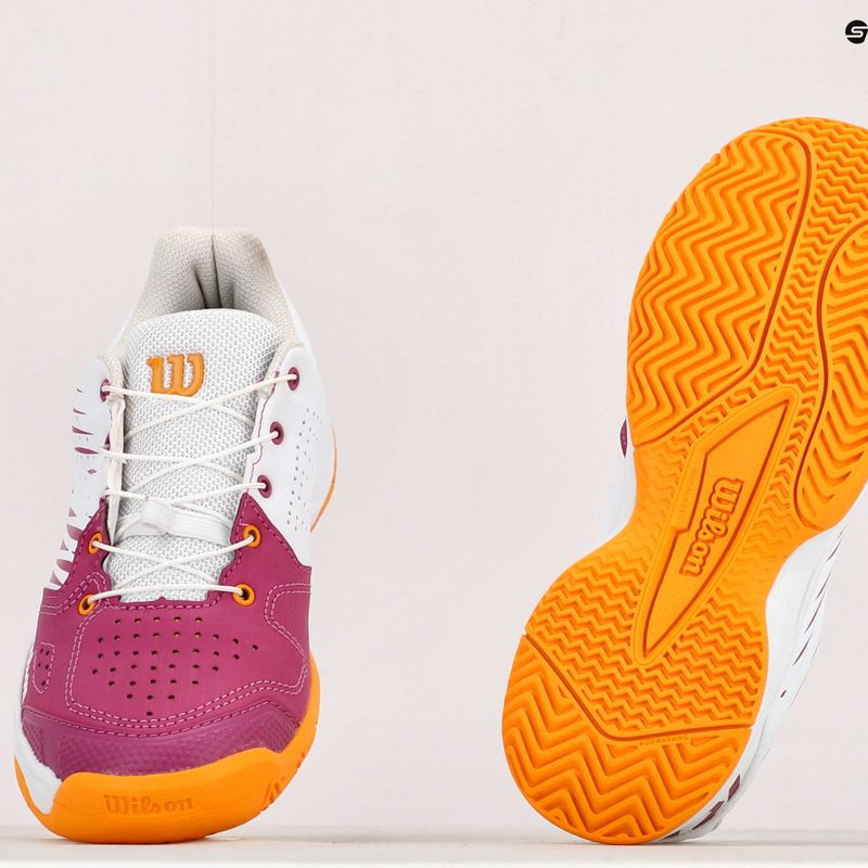 Buty do tenisa dziecięce Wilson Kaos 2.0 Jr baton rouge/white/saffron 9