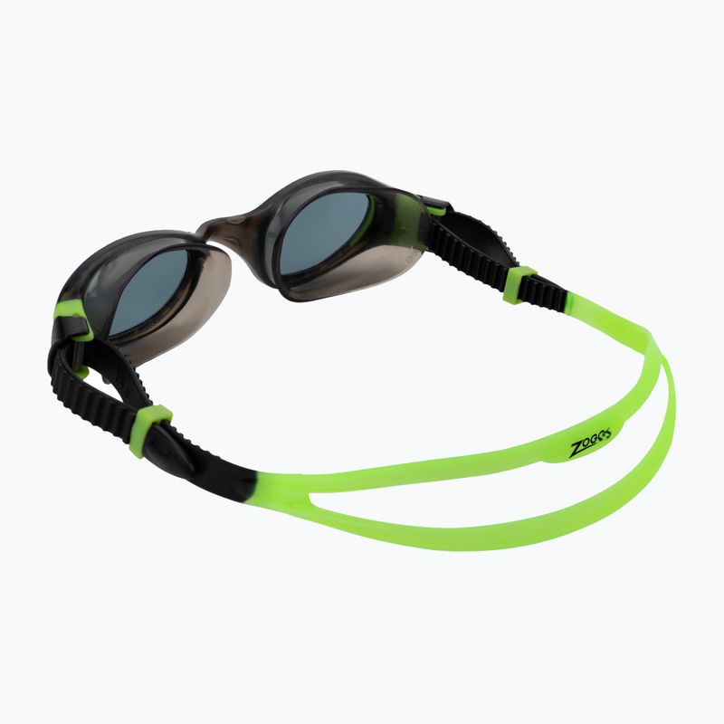 Okulary do pływania dziecięce Zoggs Phantom 2.0 black/lime/tint smoke 4