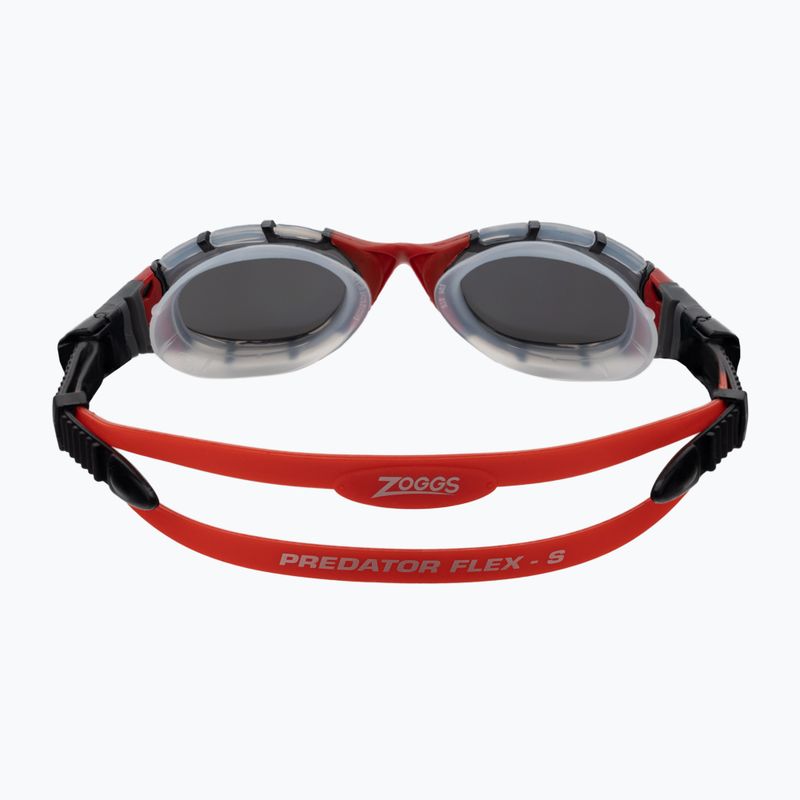 Okulary do pływania Zoggs Predator Flex Titanium clear/ red/ mirrored smoke 5