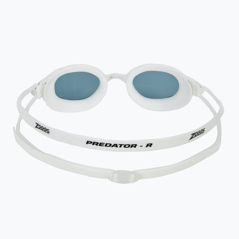 Okulary do pływania Zoggs Predator white/ white/ tint smoke 4