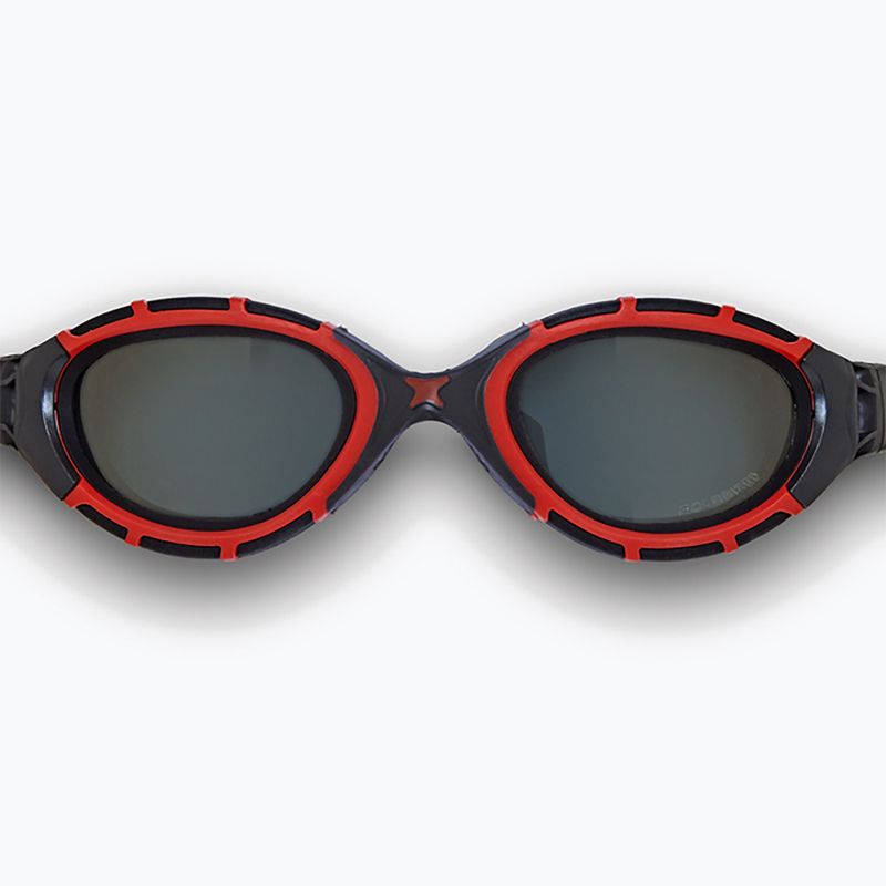 Okulary do pływania Zoggs Predator Flex Polarized red/ black/ smoke polarized 2