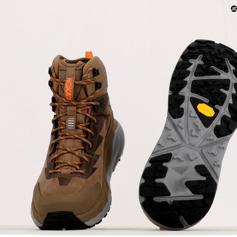 Buty trekkingowe męskie HOKA Kaha GTX otter/persimmon 9