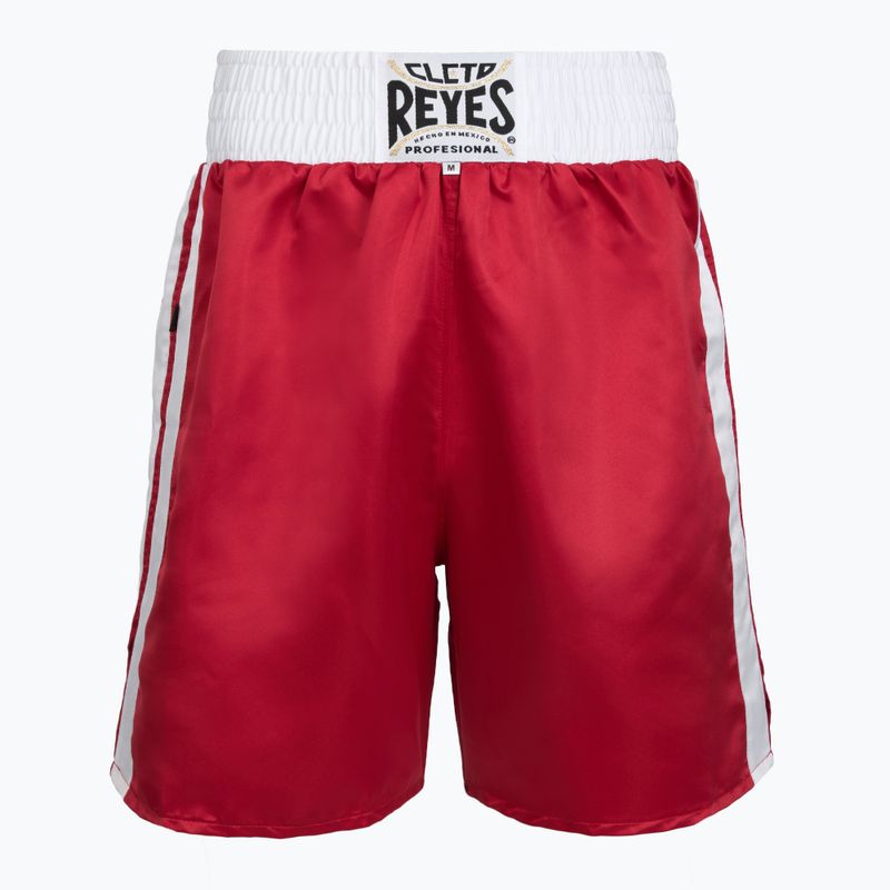 Spodenki bokserskie męskie Cleto Reyes Satin Boxing red/white
