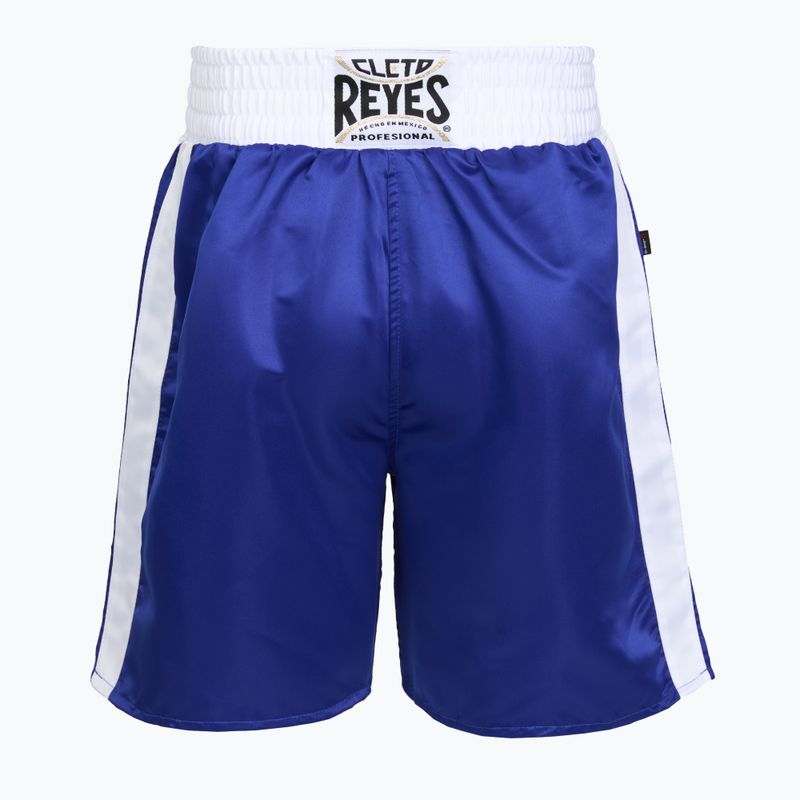 Spodenki bokserskie męskie Cleto Reyes Satin Boxing blue/white 2
