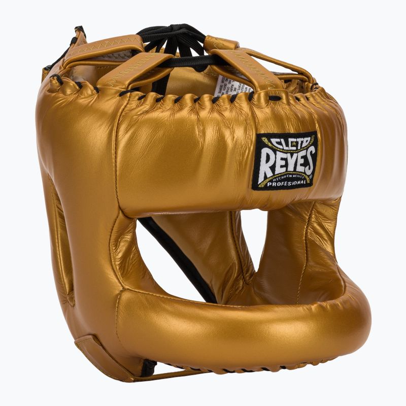 Kask bokserski Cleto Reyes With Round Face Bar gold