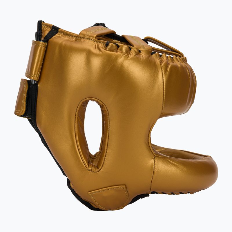 Kask bokserski Cleto Reyes With Round Face Bar gold 2