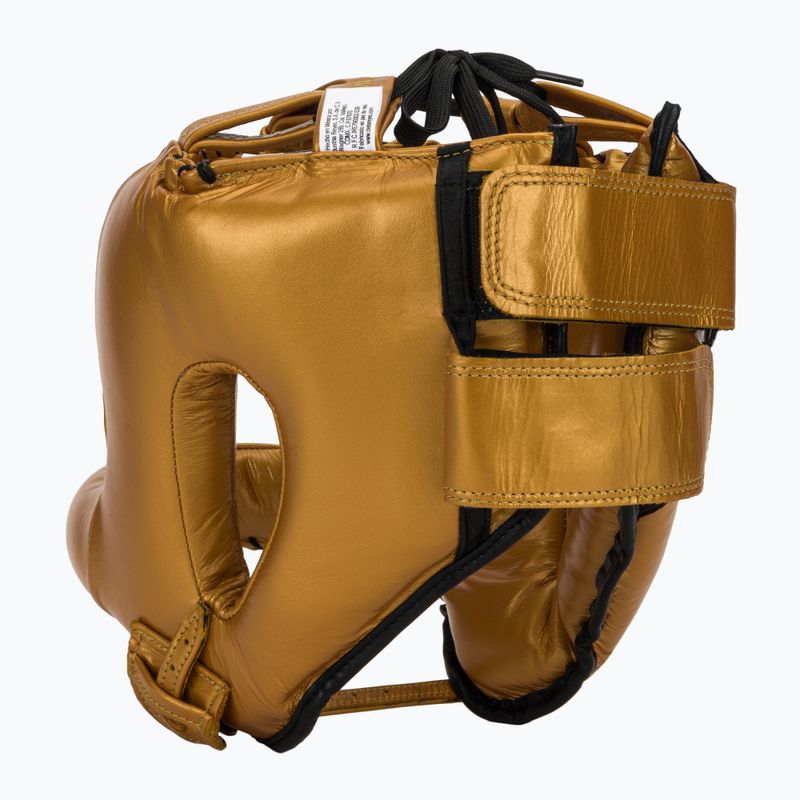 Kask bokserski Cleto Reyes With Round Face Bar gold 3